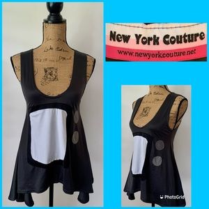 New York Couture TV asymmetrical tank tunic